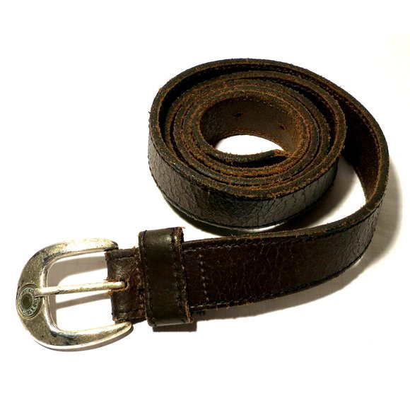 Vintage Levi's LS2787 03 Brown Leather Belt - Size 40/100 - Picture 3 of 9